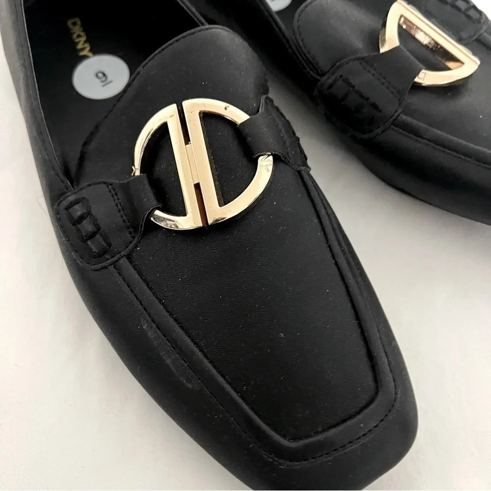 DKNY Women’s Fern Loafers Black Size 9M Business Casual Office Everywhere EUC - Picture 3 of 8